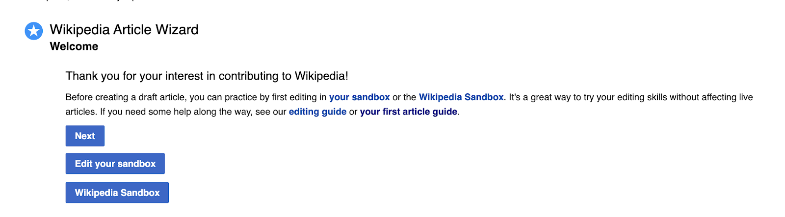 create a wikipedia page for your company